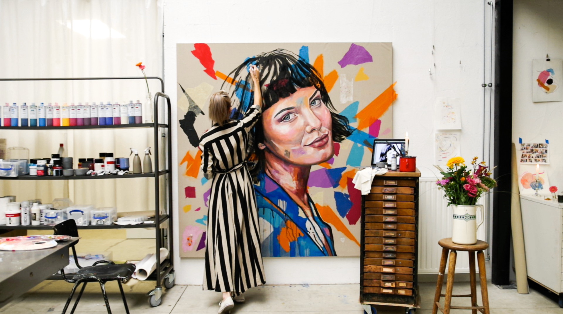 Commissioned artwork from the Roche BeLux collection by Nicky Myny